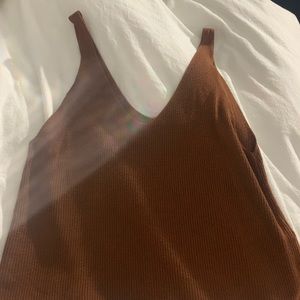 Forever 21 Tan Cropped tank